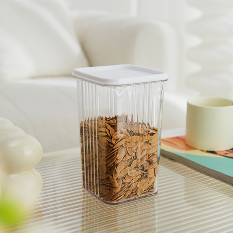 Thickened and Sealed PET Storage Bins with Lid for Cereal and Espresso